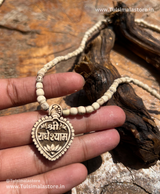 Shri Radheshyam Tulsi Locket & Round Tulsi Beads Kanthi Mala