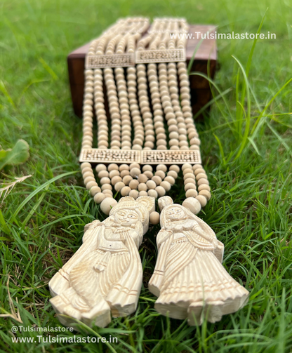 Radhakrishna Handcrafted Tulsi Locket & Panch Mala Haar original tulsi beads