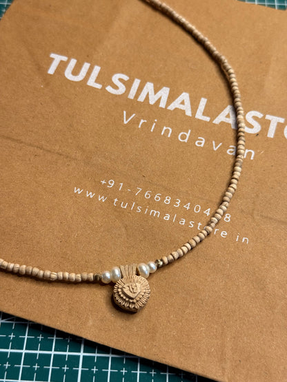 Shri Radha Tulsi Locket Small Beads Kanthi Mala