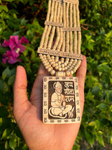 Tulsi Panch Mala with Shri Hanuman ji Tulsi Locket | Original Tulsi Mala from Vrindavan
