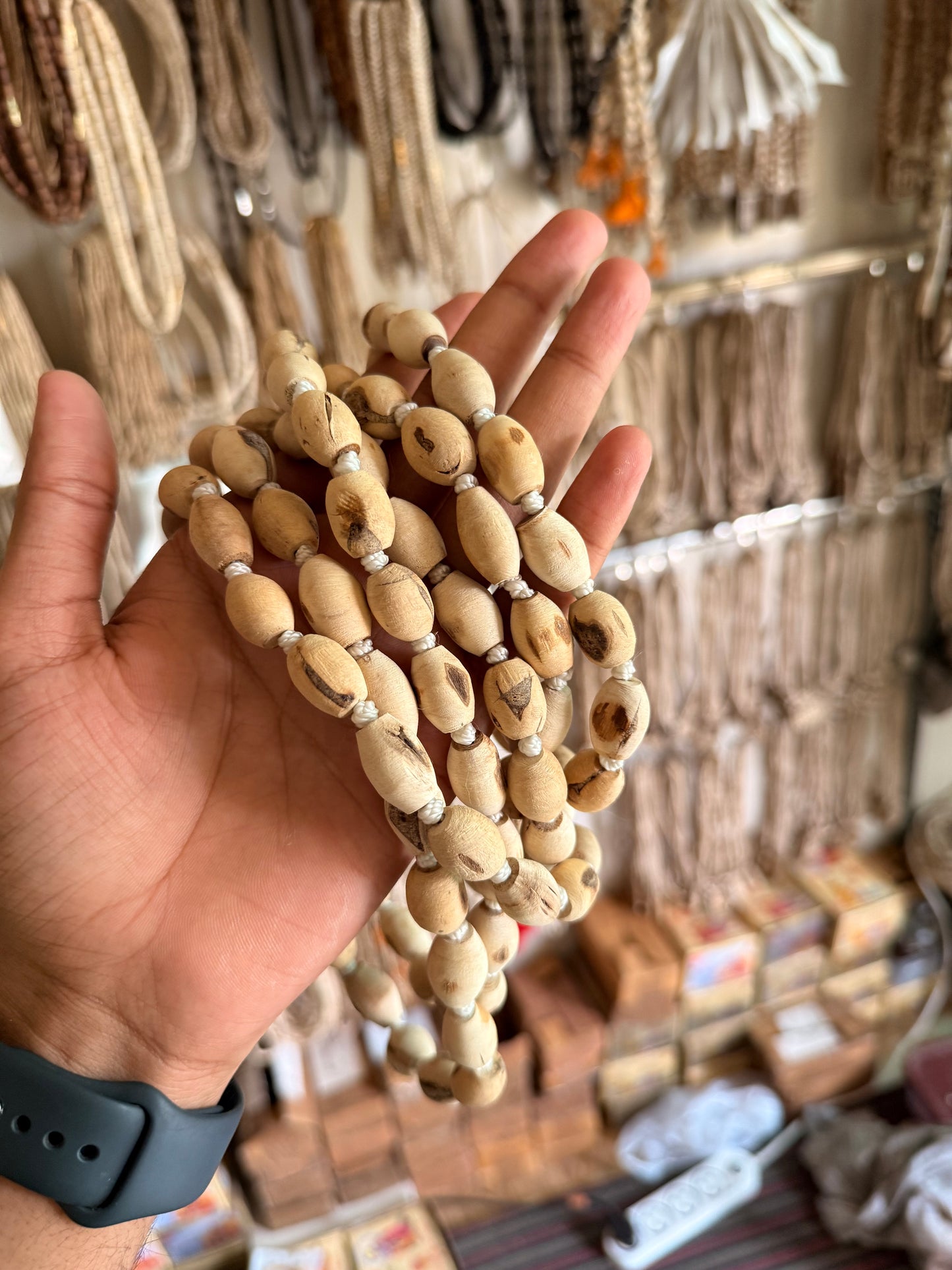 Mridanga Shape  Original Tulsi Japa Mala - 108+1 Beads