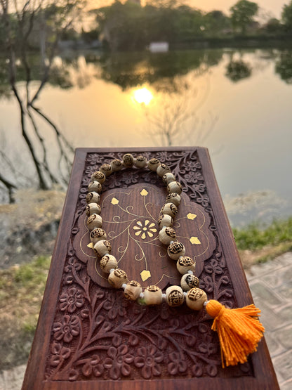 27+1 Tulsi Beads Radha Name Orginal Tulsi Japa Mala