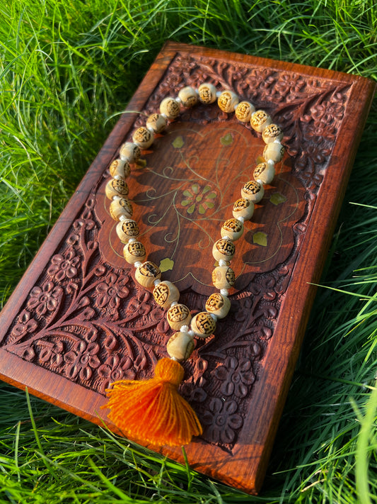27+1 Tulsi Beads Ram Name Orginal Tulsi Japa Mala