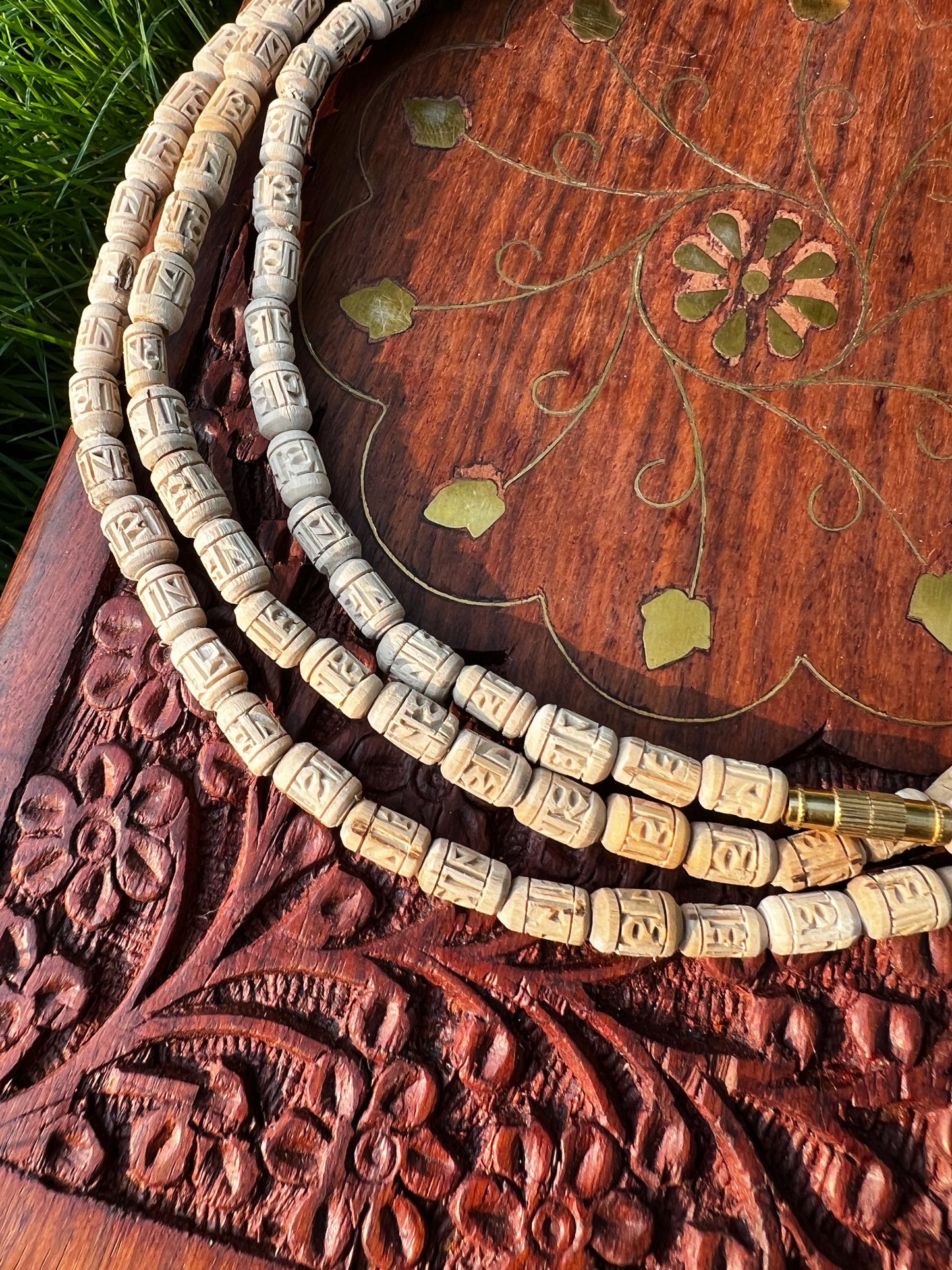 3 Round Radha Name Kanthi Mala Handmade Orginal tulsi mala