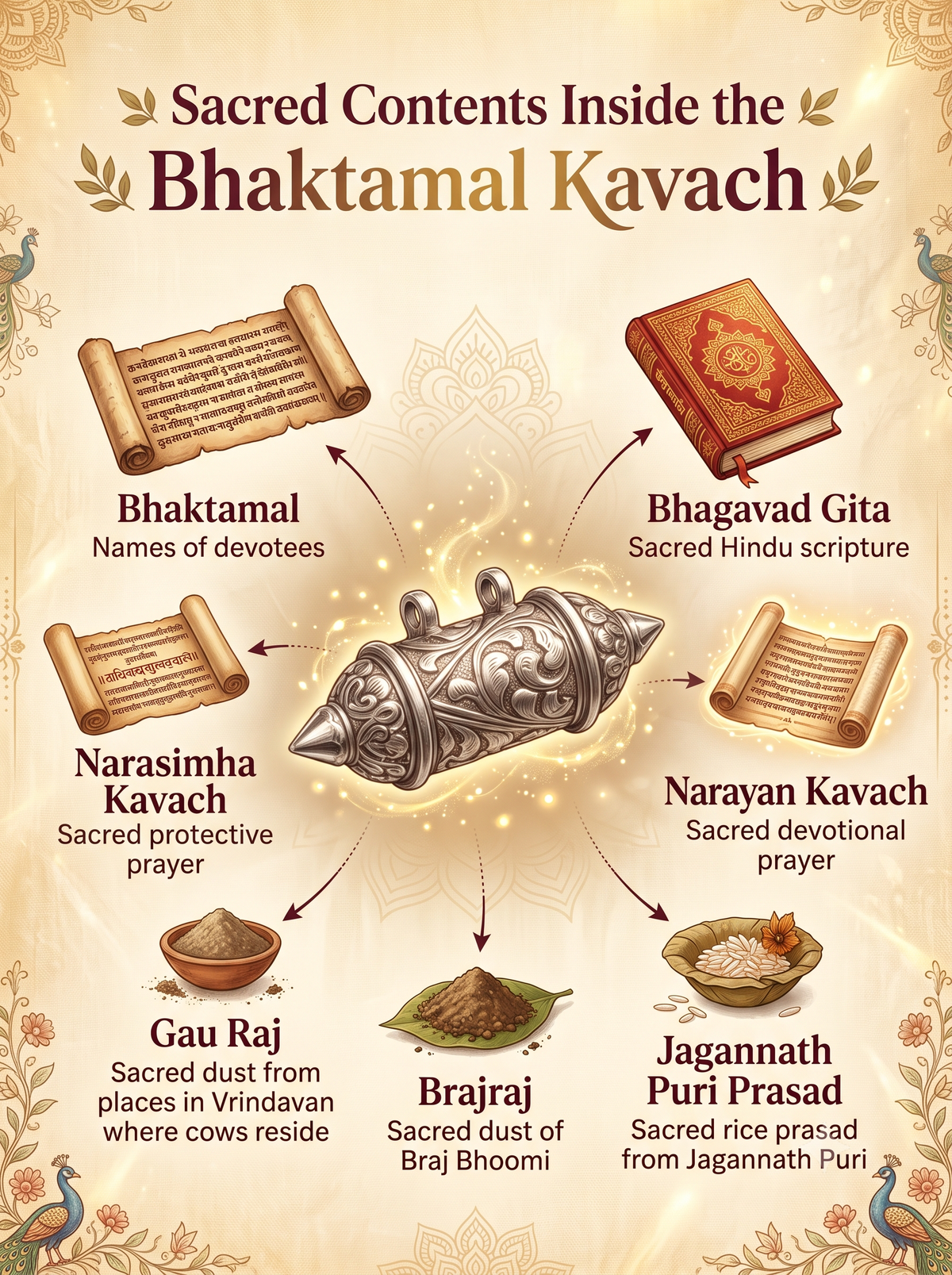 Bhaktamal Kavach Tulsi Kanthi Mala with Black Plain Long Beads – Vrindavan