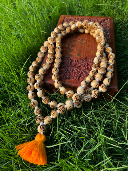 108+1Radha Name Tulsi Beads Japa Mala tulsi