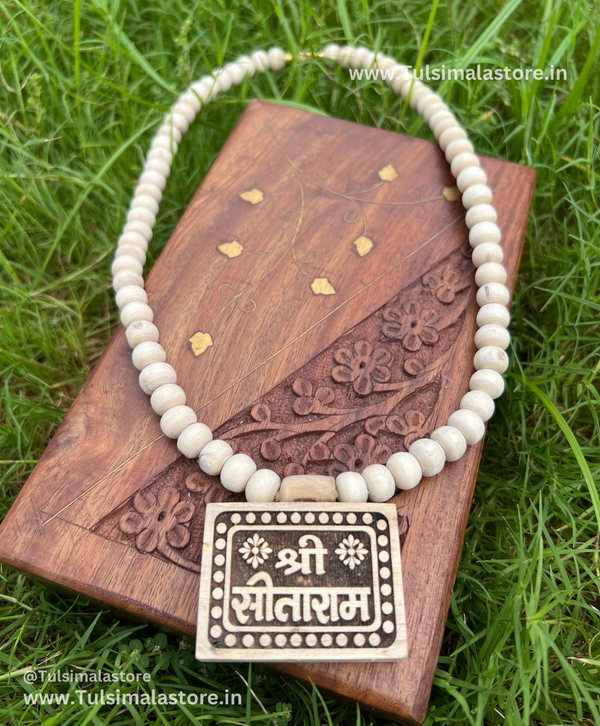 Shri Sitaram Tulsi bhaktmaal tulsi Locket Kanthi Mala 20inch