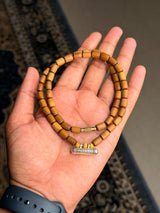 92.5 Silver Kavach with Original Tulsi Kanthi Mala (18 Inch) – Pure Tulsi Beads | Spiritual Protection Necklace | Made in Vrindavan