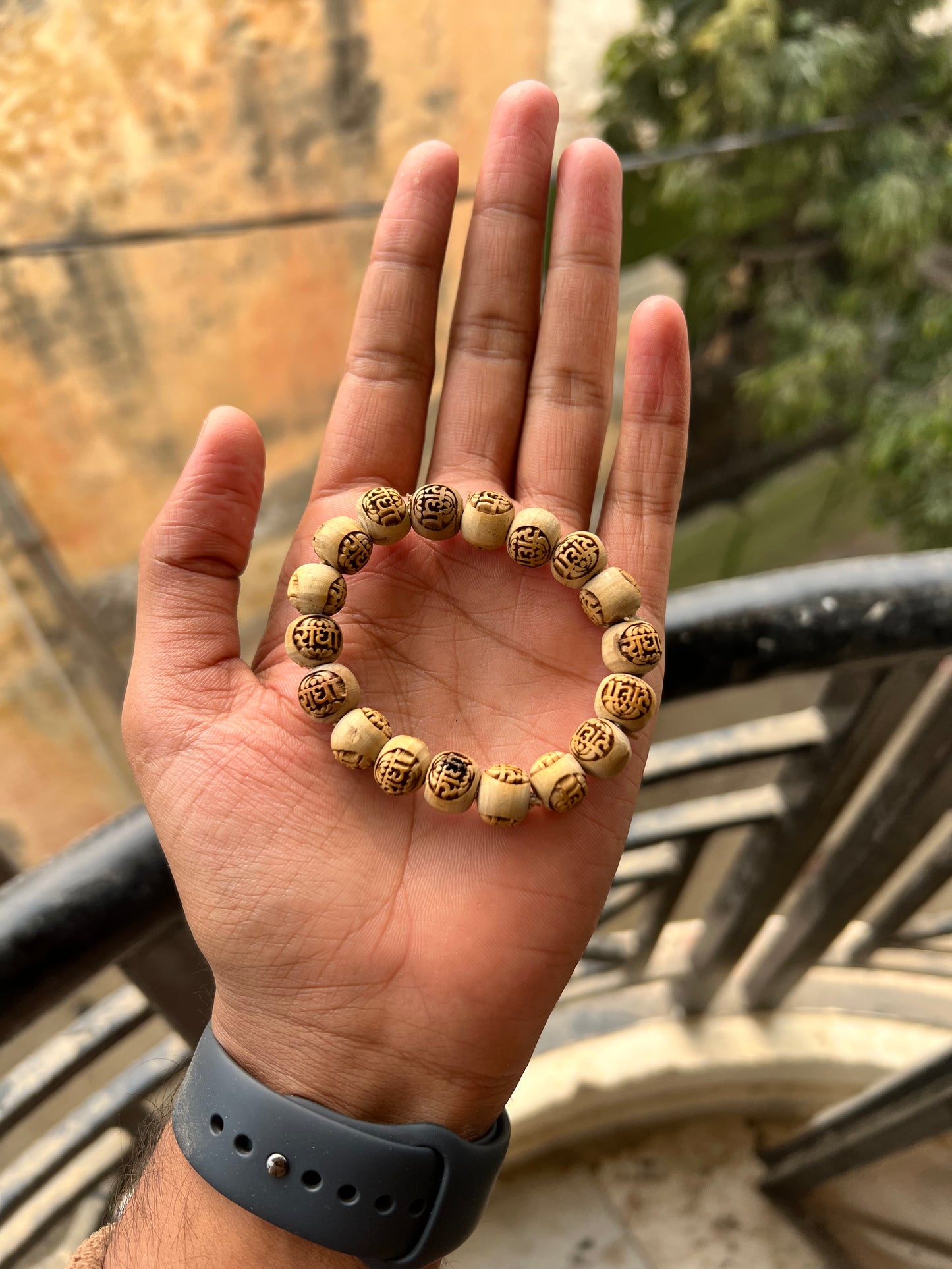 Radha Name Beads Tulsi Hand bracelet