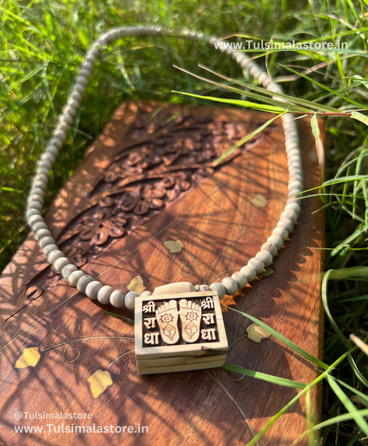 Original Tulsi Bhaktmaal – Shri Radha Charan Handcrafted Vrindavan Mala for Devotion & Meditation