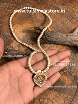 Shri Radha Tulsi Locket & Round Tulsi Beads Kanthi Mala