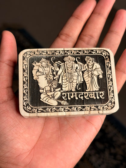 Shri Ram Darbar Name Seva Original Tulsi Wood