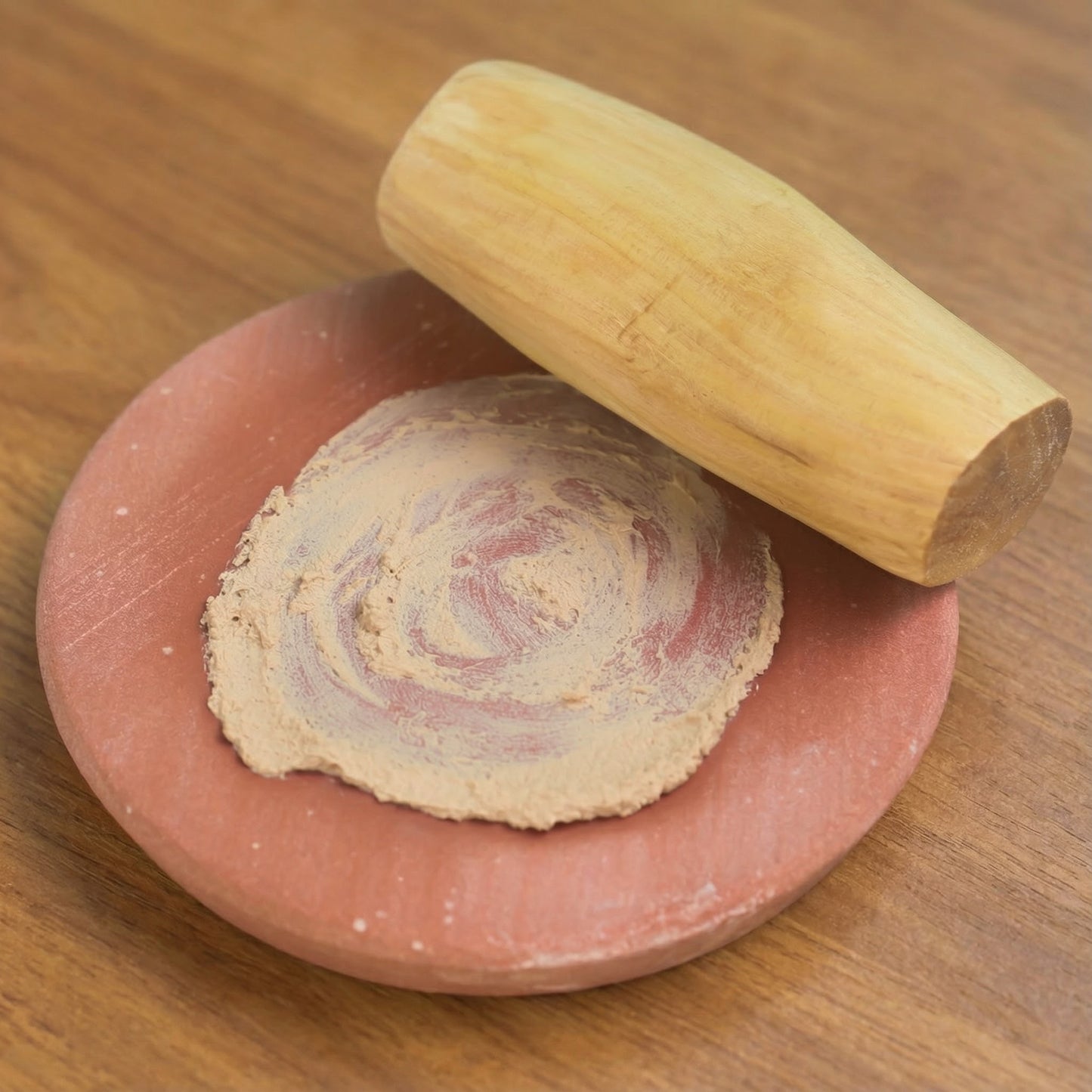 Pure Sandalwood Log 50gm + Natural Rubbing Stone – 100% Original Chandan Stick for Puja & Tilak