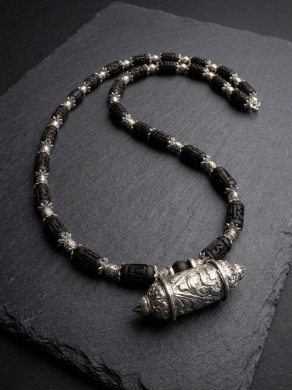 Bhaktamal Kavach Tulsi Kanthi Mala with Black Radha Beads – Vrindavan