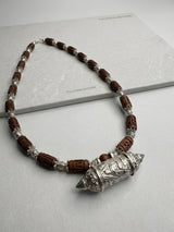 Bhaktamal Kavach with Tulsi Kanthi Mala & Brown Radha Beads – Vrindavan