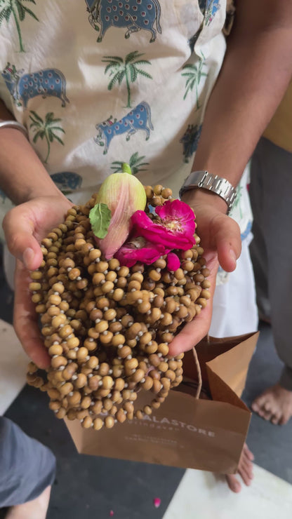 1080+1 Tulsi Beads Japa Mala Prasadi from Vrindavan Temple