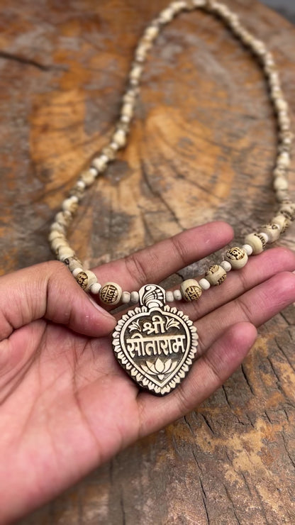 Sitaram Locket & Sita Ram Tulsi Beads Mala